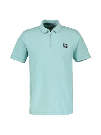 Lerros Poloshirt LERROS LERROS, Herren, Gr. S, blau (coastal sea blau), 80% Baumwolle; 20% Polyester, ohne Ausschnitt, Shirts Poloshirt