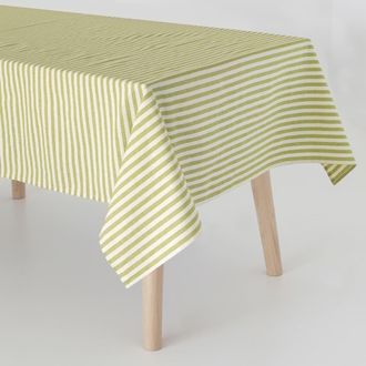 Happy Friday Mantel 100% algod&oacute;n verde 140x350 cm