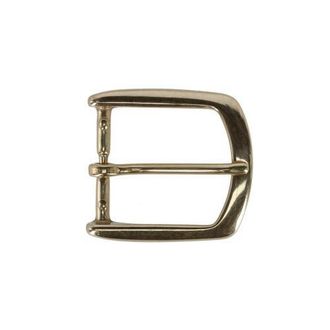 Trafalgar Store 35mm Italian Solid Brass Rounded Edged Harness Belt Buckle in Polished Brass at Nordstrom