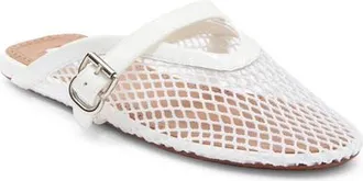 Alaia Mesh Mary Jane Mule in Blanc Optique at Nordstrom, Size 41