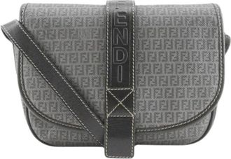 Fendi Pre-owned Fabric Cross Body Bag - Dames - Vintage Schoudertas - Grijs - ONE Size - Vintage