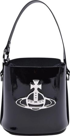 Vivienne Westwood Tassen, Dames, Zwart, ONE Size, Leer, Daisy Drawstring