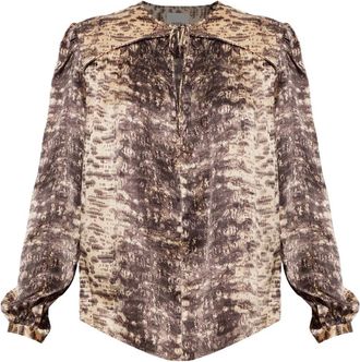 Isabel Marant Overhemden, Dames, Bruin, XS, Laraya Zijden Top