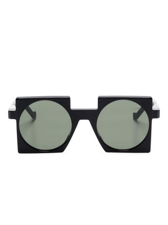 Vava Zonnebril met vierkant montuur - Zwart