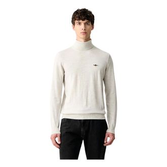 Aeronautica Truien & Vesten, Heren, Grijs, 2Xl, Wol, Turtleneck Trui