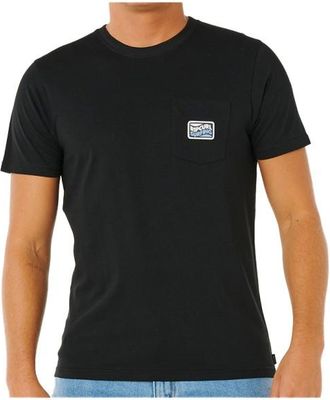 Rip Curl Streamline Pocket Badge Tee T-Shirt f&uuml;r Herren | schwarz