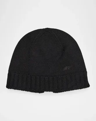 Bottega Veneta Logo Wool Beanie