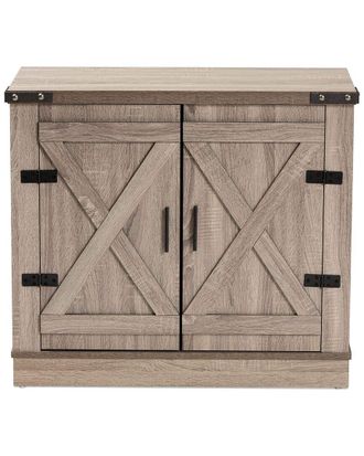 Baxton Studio Dnu Baxton Studio Wayne 2-Door Shoe Storage Cabinet