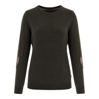 Barbour Truien & Vesten, Dames, Groen, S, Katoen, Pendle Crew Knit