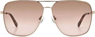 Fossil Brown Gradient Pilot Ladies Sunglasses FOS 3154/G/S 0AU2/M2 61