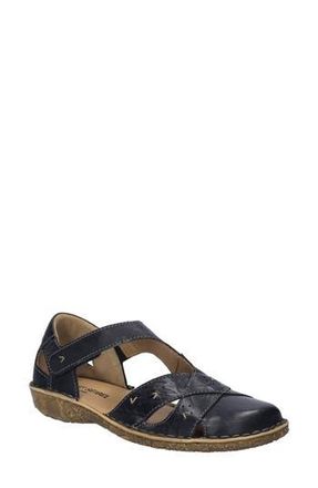 Josef Seibel Rosalie Flat Sandal in Black at Nordstrom Rack, Size 6-6.5Us / 37Eu