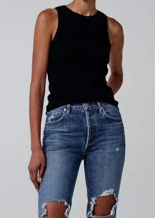 Citizens Of Humanity Isabel Rib Tank Top In Black