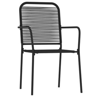 Berkfield Home Elegant 7 Piece Garden Dining Set Black