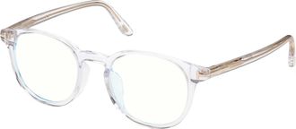Tom Ford Blue Light Block Round Mens Eyeglasses FT5795-K-B 026 51