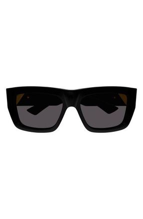 Bottega Veneta 57mm Square Sunglasses in Black at Nordstrom