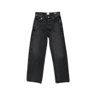 Citizens Of Humanity Wide Jeans, female, Gray, Size: W24 Ayla Wide-Leg Jeans