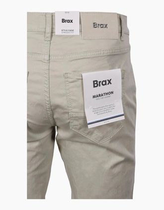 Brax Mens BRAX CADIZ COTTON JEANS STONE - Cream - Size: 42/32