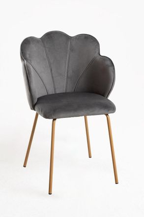 Regalos Miguel Sillas Comedor - Silla Goly Terciopelo - Gris