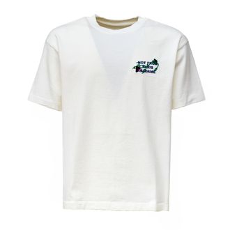 Dr&ocirc;le de Monsieur Vine Embroidered Heavy Jersey T-Shirt