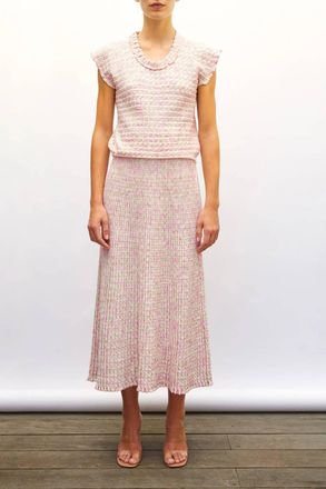 Molli Etincele Orgiami Top In Natural/pink