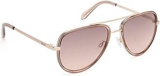 Quay All In Medium Fashion Sunglasses Doe/Brown, Metal Frames/Polycarbonate