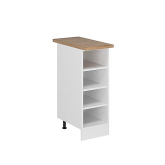 Vicco Estante De Cocina R-line, Blanco, 30 Cm, Roble Et