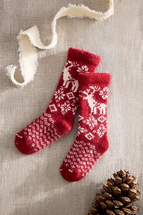 Terrain Reindeer Baby Crew Socks