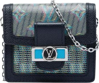 Louis Vuitton Pre-owned Dauphine BB Bumbag - Dames - Vintage Mini Tas - Blauw - ONE Size - Leer - Vintage