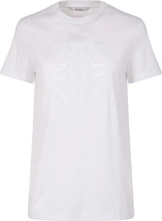 Max Mara Bravo T-Shirt - Dames - T-shirts - Wit - L - Katoen - Tops