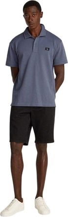 Calvin Klein Heren Regular Poloshirt met Korte Mouwen (Grisaille)