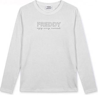 Freddy T-shirt manica lunga con logo in perline