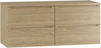 Petits Meubles Mueble bajo lavabo encimera estratificado marr&oacute;n