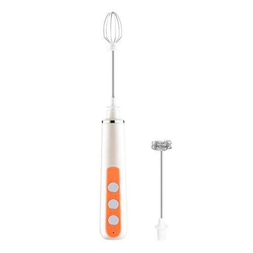 Mousseur à Lait électrique GeeRic – 3 Vitesses, Recharge USB, 3 Fouets Inox, Pour Café Et Cuisine