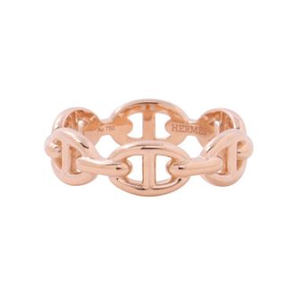 Herm&egrave;s Pink Gold (18K) Band Ring (Pre-Owned)