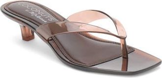 Matisse Footwear Margo Kitten Heel Flip Flop in Brown at Nordstrom, Size 11