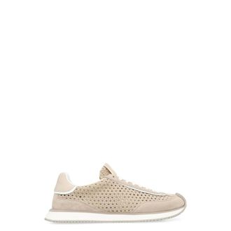 Dolce & Gabbana Sneakers, male, Beige, Size: 7 1/2 US Woven Low-Top Sneakers