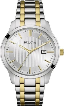 Bulova Classic Quartz Silver Dial Mens Watch 98B263