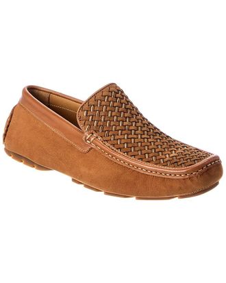 Donald J Pliner Damiano Woven Leather & Suede Loafer