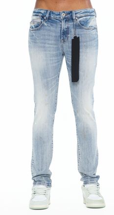 Cult of Individuality Punk Super Skinny 601 Jeans In Cyan