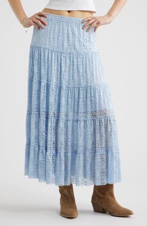 BP. Lace Maxi Skirt in Blue Bird at Nordstrom, Size Xx-Small