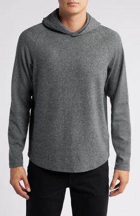 Vince Broken Twill Hoodie in Deep Jewel /Heather Grey at Nordstrom Rack, Size Medium