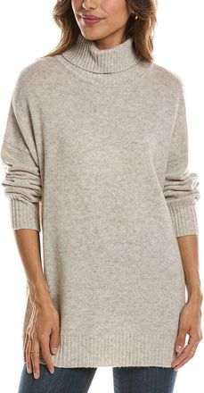 Fort&eacute; Cashmere Luxe Mock Neck 100% Cashmere Sweater