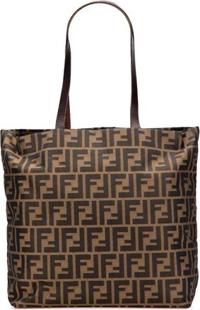Fendi Borsa tote in tela con motivo Zucca XX secolo - Marrone