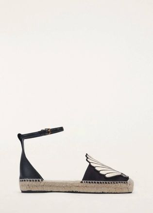 Farm Rio Womens Shell Iconic Espadrille In Black