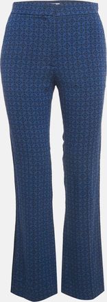Sandro Blue Jacquard Amparo Pants