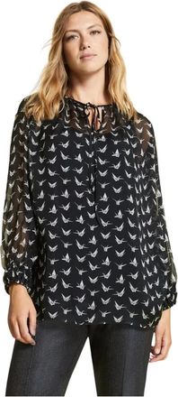 Marina Rinaldi Stijlvolle Casacca voor een trendy look - Dames - Blouses - Blauw - 2XL - Overhemden