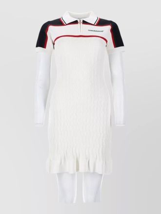 Casablanca knit polo shirt contrast trim ribbed