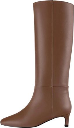L37 Stijlvolle Schoenen en Accessoires - Dames - Laarzen met Hak - Bruin - 36 EU - Schoenen