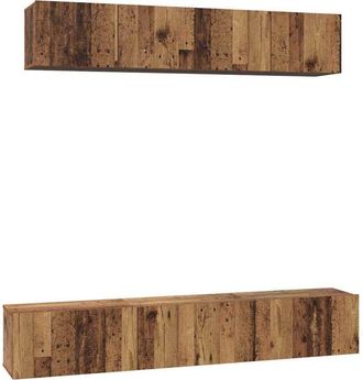vidaXL Vidaxl - Conjunto de mueble de tv 5 pcs Madera vieja 100 x 30 x 30 cm