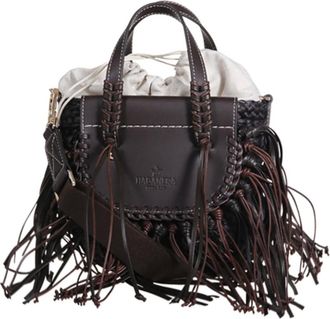 Cuba Lab Tassen, Dames, Zwart, ONE Size, Katoen, Habanera Fringes Baby Bag